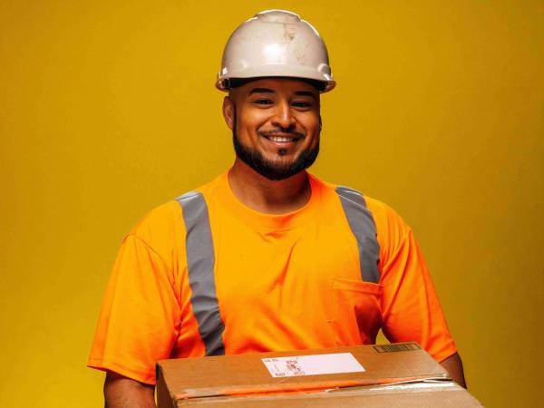 Man holding a box