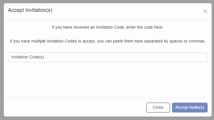 Enter Invitation Code