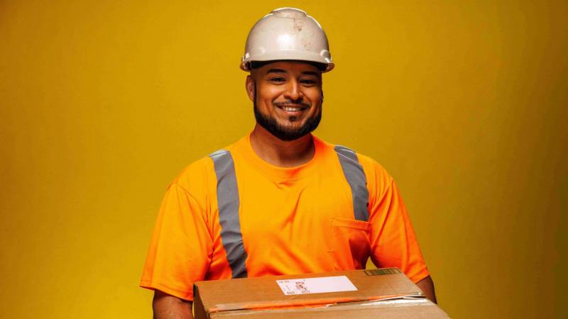 Man holding a box